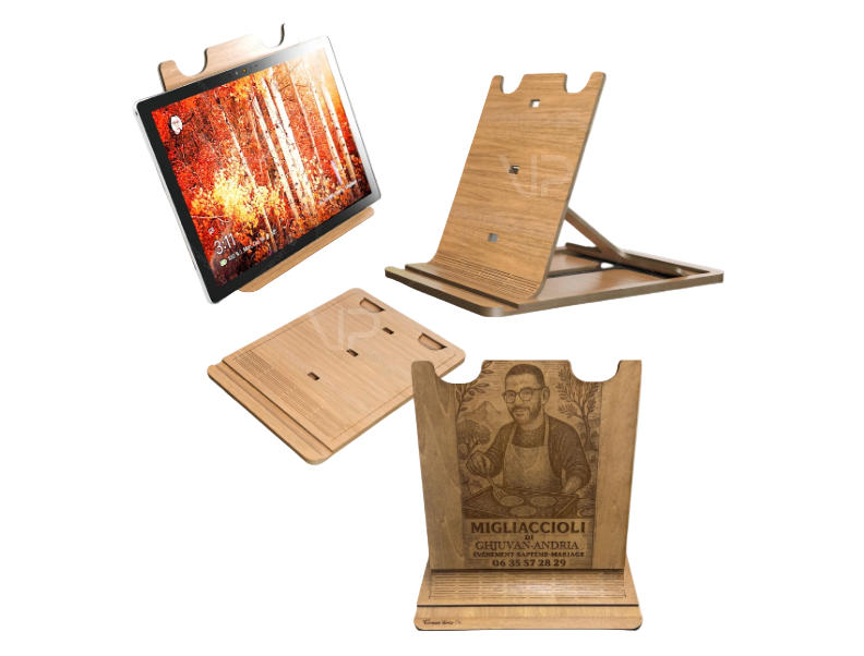 support en bois personnalisable