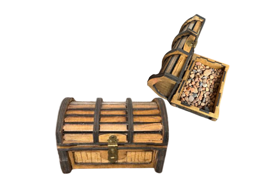 Coffre en bois raffiné personnalisable